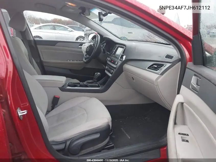 5NPE34AF7JH612112 2018 Hyundai Sonata Sel