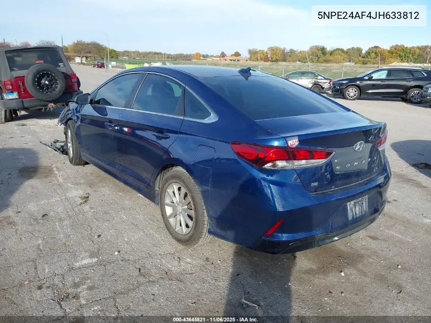 5NPE24AF4JH633812 2018 Hyundai Sonata Se