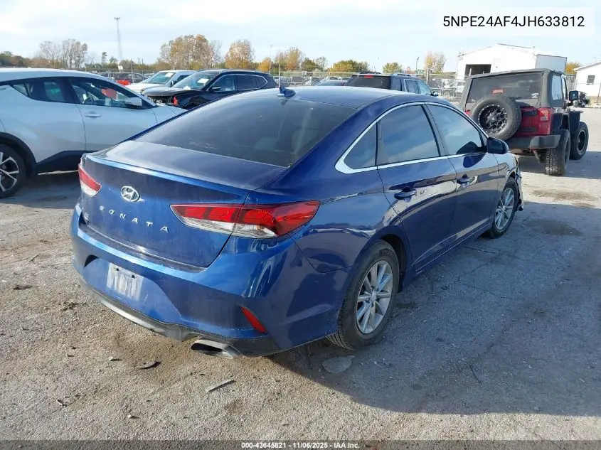5NPE24AF4JH633812 2018 Hyundai Sonata Se