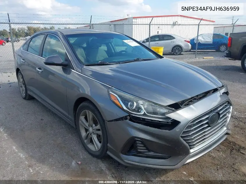 5NPE34AF9JH636959 2018 Hyundai Sonata Sel