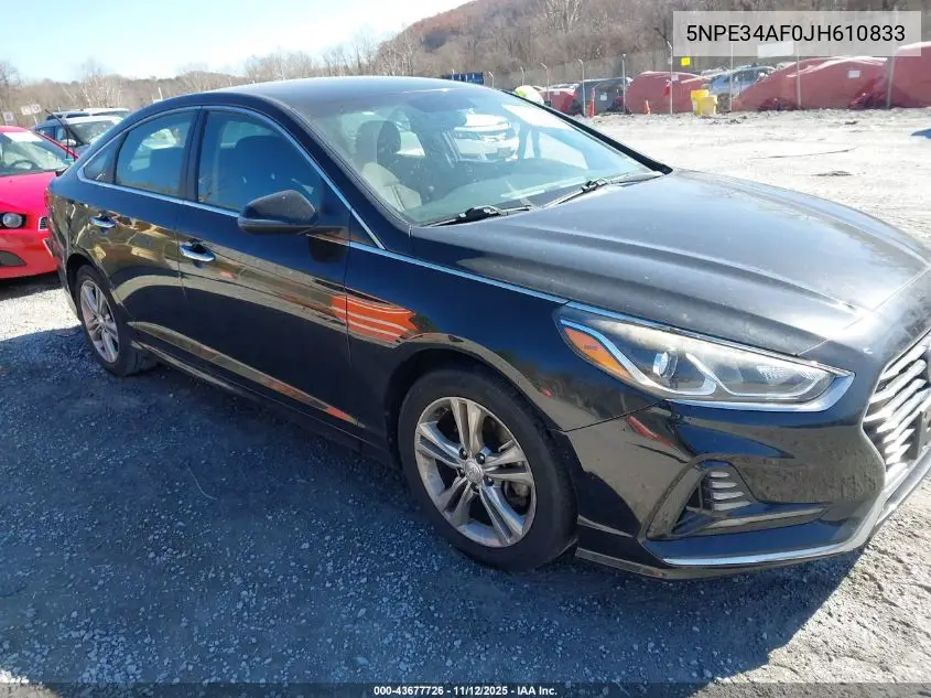 5NPE34AF0JH610833 2018 Hyundai Sonata Sel