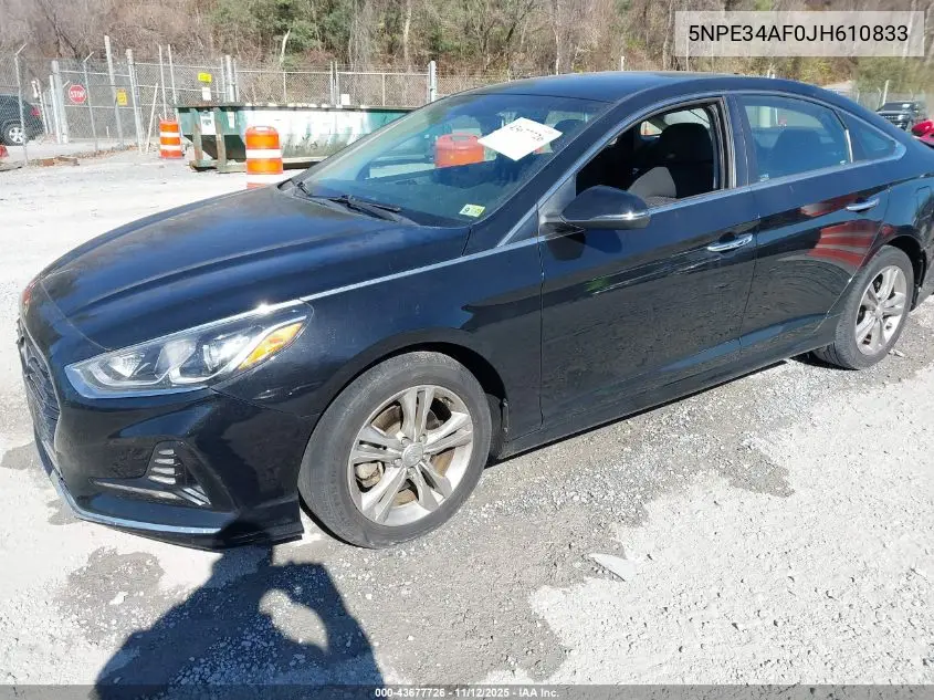 5NPE34AF0JH610833 2018 Hyundai Sonata Sel