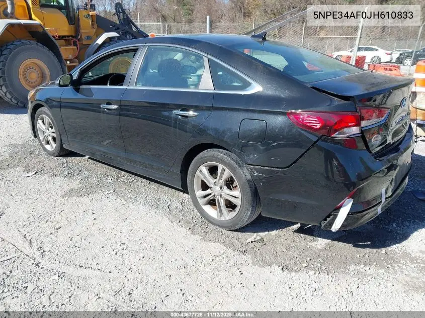 5NPE34AF0JH610833 2018 Hyundai Sonata Sel