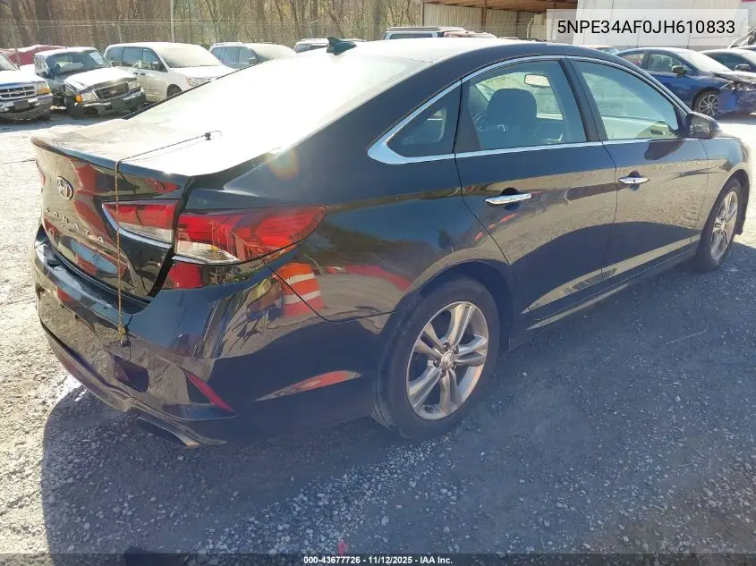 5NPE34AF0JH610833 2018 Hyundai Sonata Sel