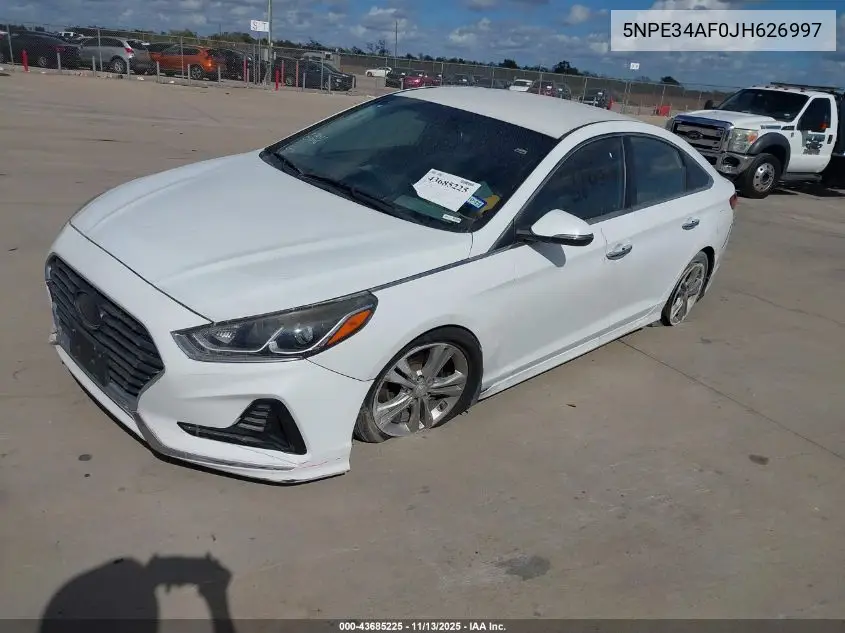 5NPE34AF0JH626997 2018 Hyundai Sonata Sel