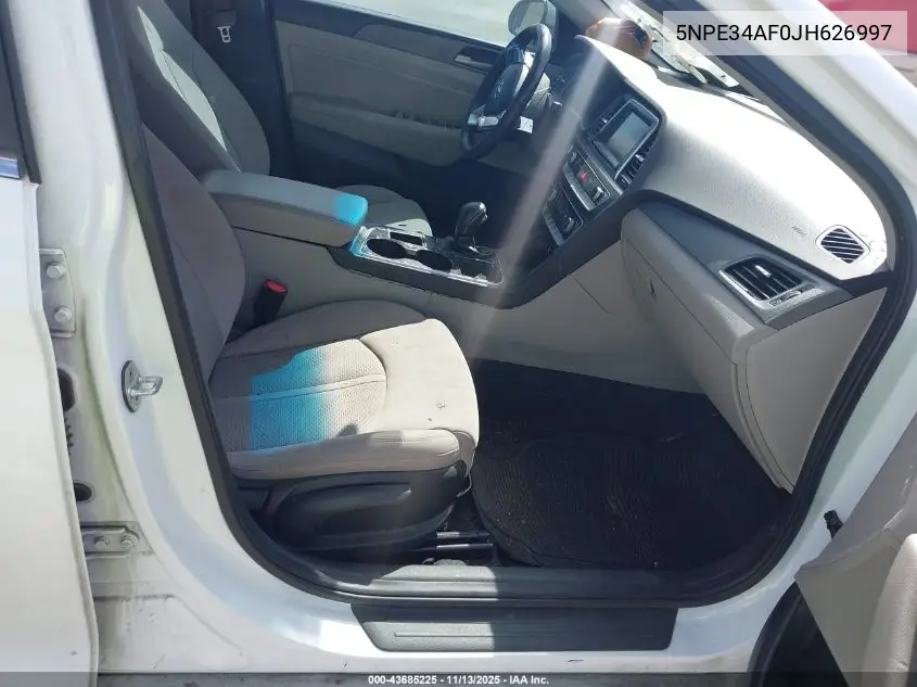 5NPE34AF0JH626997 2018 Hyundai Sonata Sel