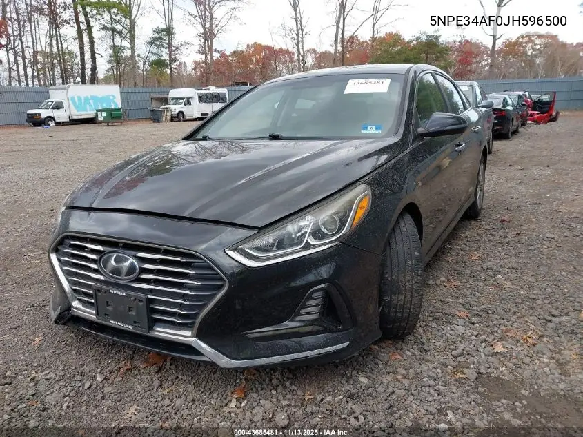 5NPE34AF0JH596500 2018 Hyundai Sonata Sel