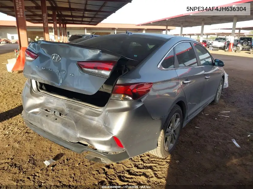 5NPE34AF4JH636304 2018 Hyundai Sonata Sel