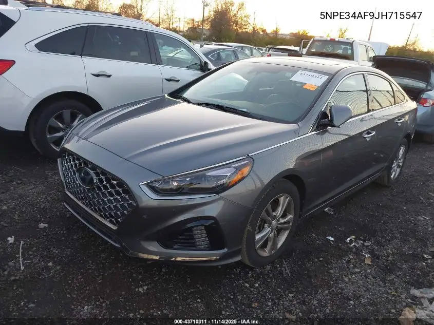 5NPE34AF9JH715547 2018 Hyundai Sonata Limited
