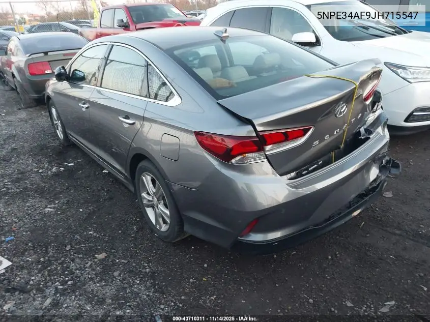 5NPE34AF9JH715547 2018 Hyundai Sonata Limited