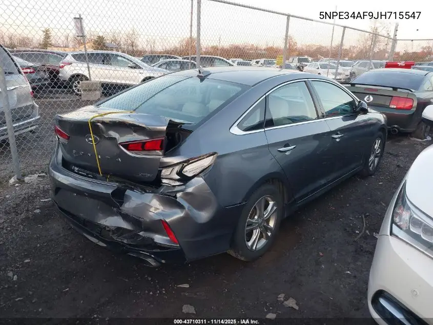 5NPE34AF9JH715547 2018 Hyundai Sonata Limited