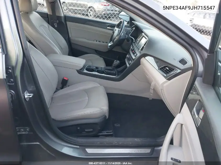 5NPE34AF9JH715547 2018 Hyundai Sonata Limited