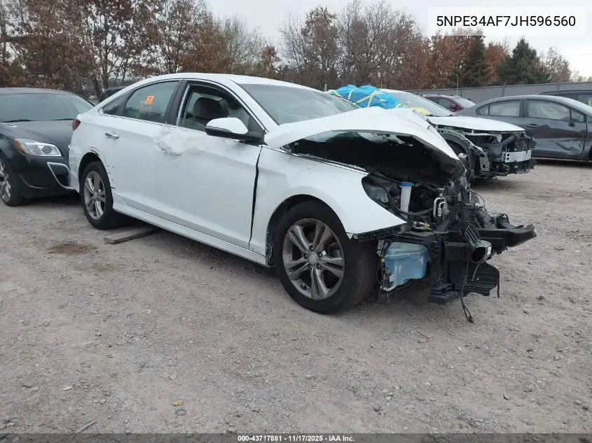 5NPE34AF7JH596560 2018 Hyundai Sonata Sel