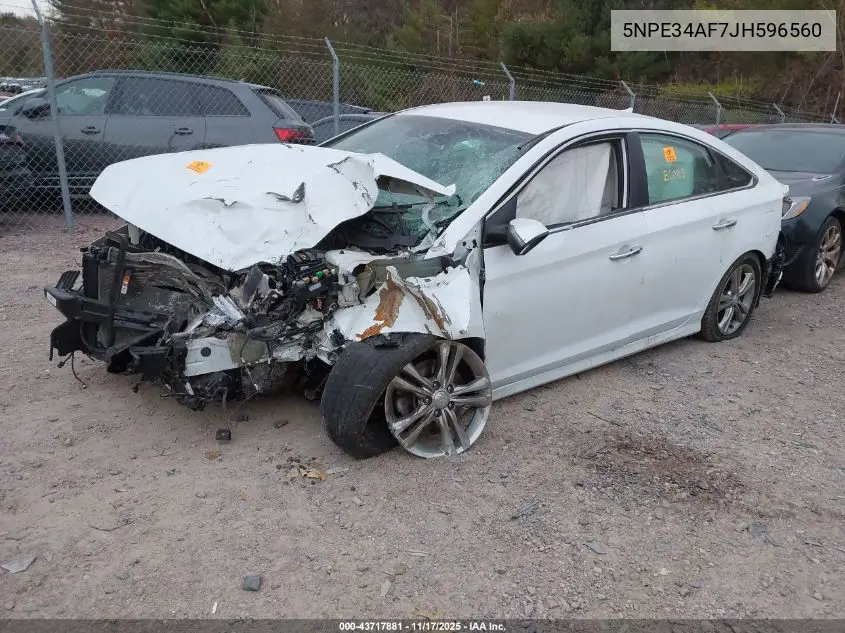 5NPE34AF7JH596560 2018 Hyundai Sonata Sel