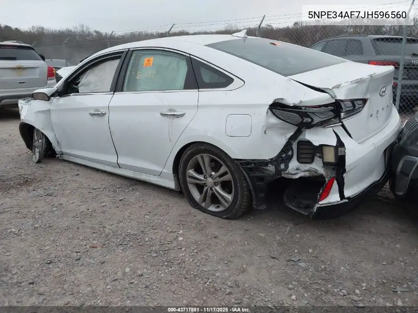 5NPE34AF7JH596560 2018 Hyundai Sonata Sel