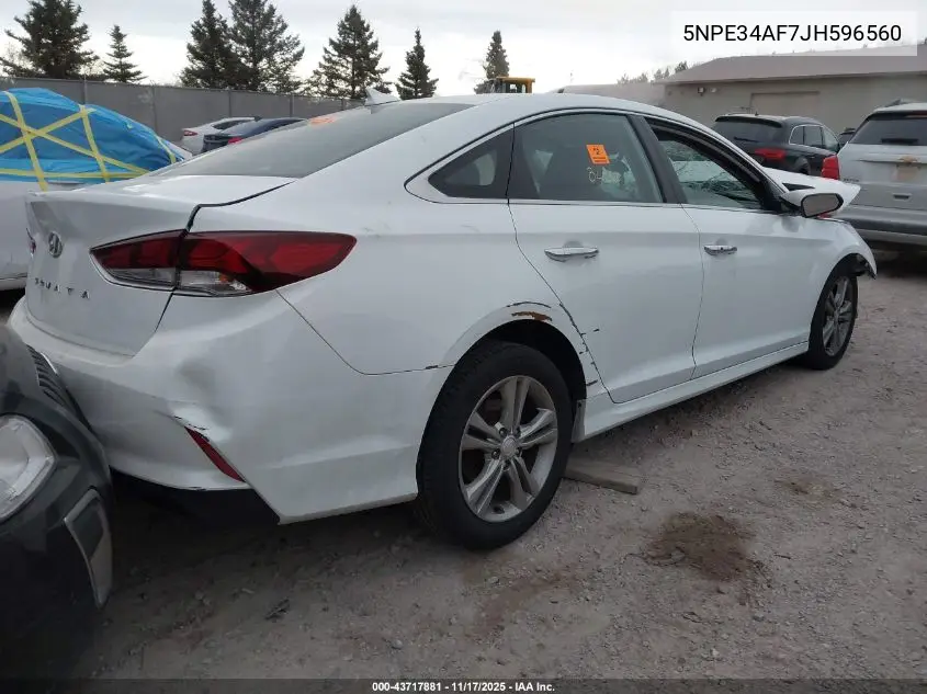 5NPE34AF7JH596560 2018 Hyundai Sonata Sel