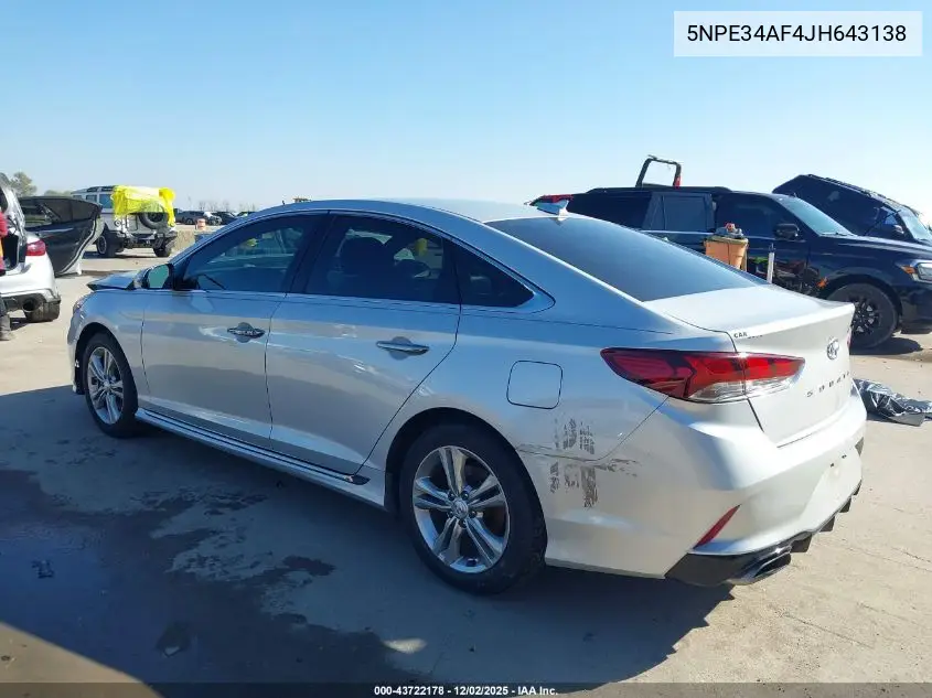 5NPE34AF4JH643138 2018 Hyundai Sonata Sport