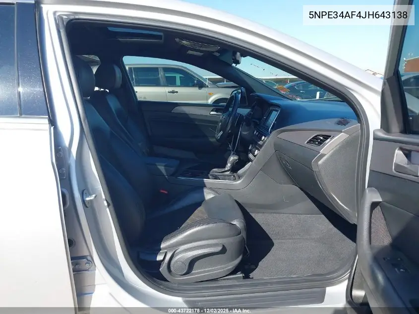 5NPE34AF4JH643138 2018 Hyundai Sonata Sport