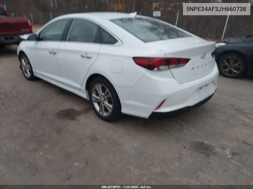 5NPE34AF3JH660738 2018 Hyundai Sonata Sel