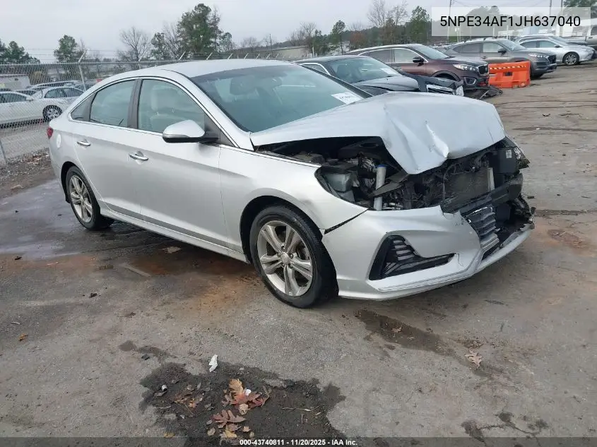 5NPE34AF1JH637040 2018 Hyundai Sonata Sel