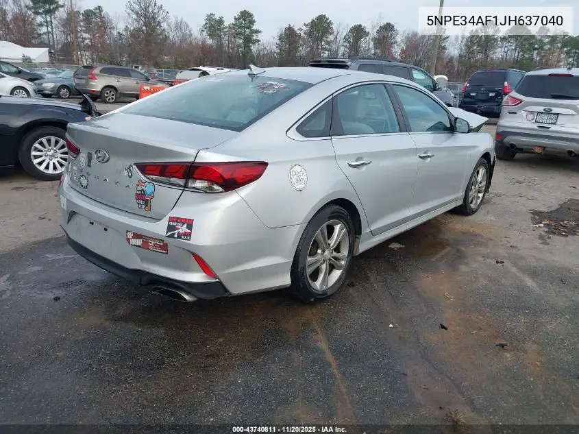 5NPE34AF1JH637040 2018 Hyundai Sonata Sel