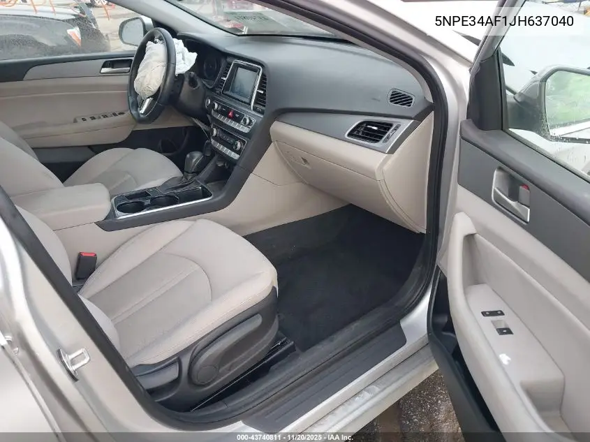 5NPE34AF1JH637040 2018 Hyundai Sonata Sel