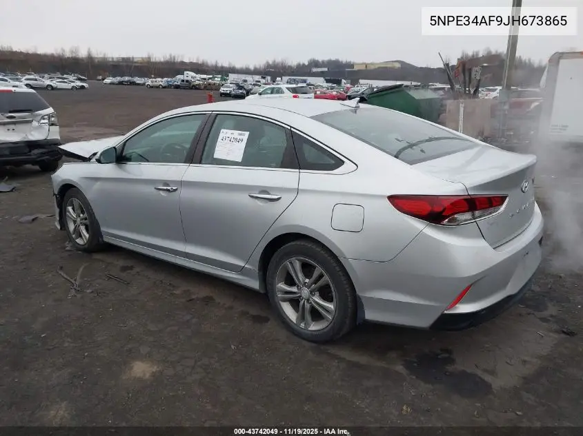 5NPE34AF9JH673865 2018 Hyundai Sonata Sel