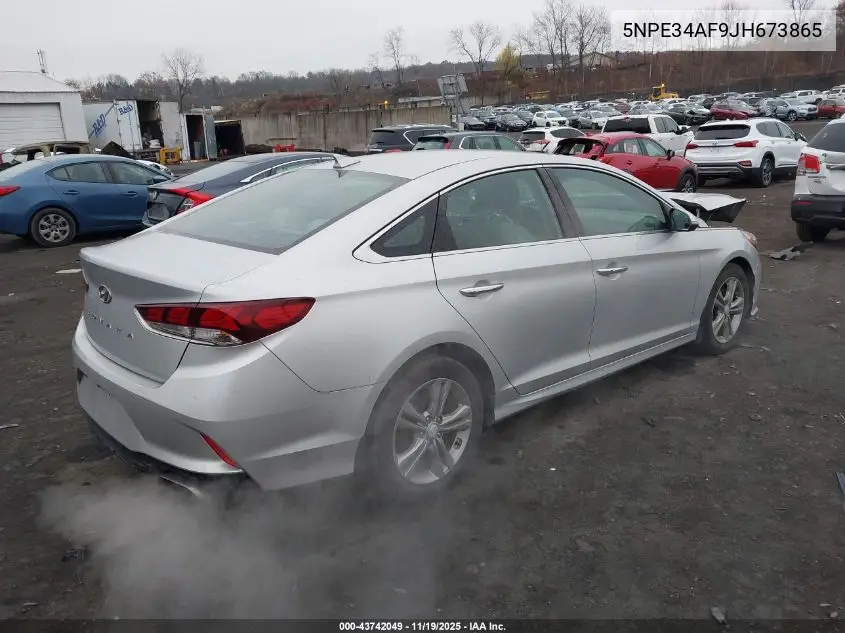 5NPE34AF9JH673865 2018 Hyundai Sonata Sel