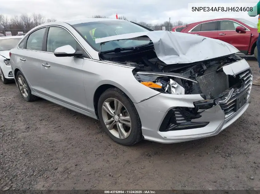 5NPE34AF8JH624608 2018 Hyundai Sonata Sel