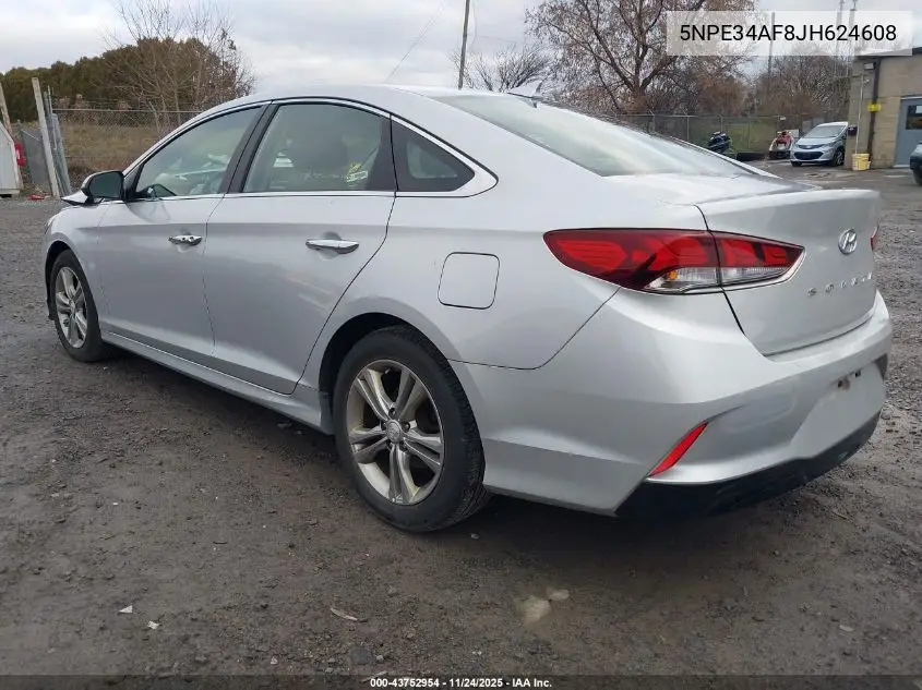 5NPE34AF8JH624608 2018 Hyundai Sonata Sel