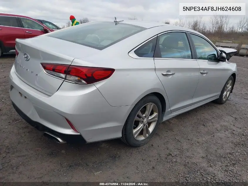 5NPE34AF8JH624608 2018 Hyundai Sonata Sel