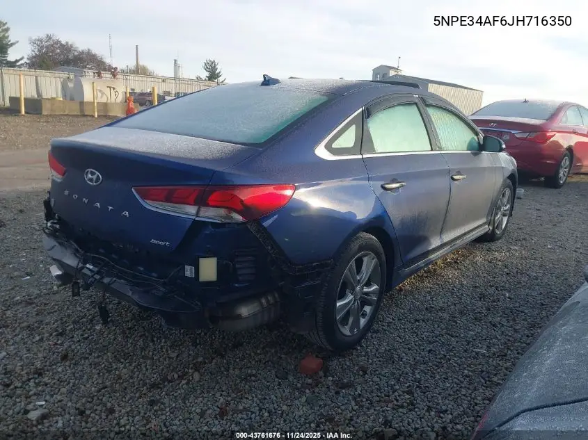 5NPE34AF6JH716350 2018 Hyundai Sonata Sport+