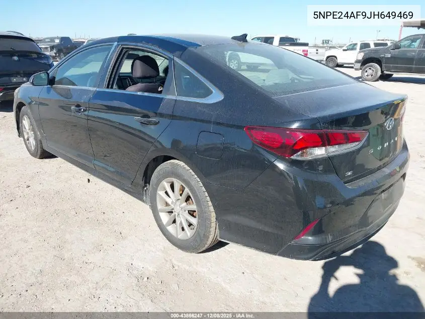 5NPE24AF9JH649469 2018 Hyundai Sonata Se