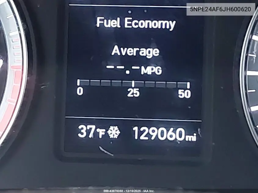 5NPE24AF6JH600620 2018 Hyundai Sonata Se
