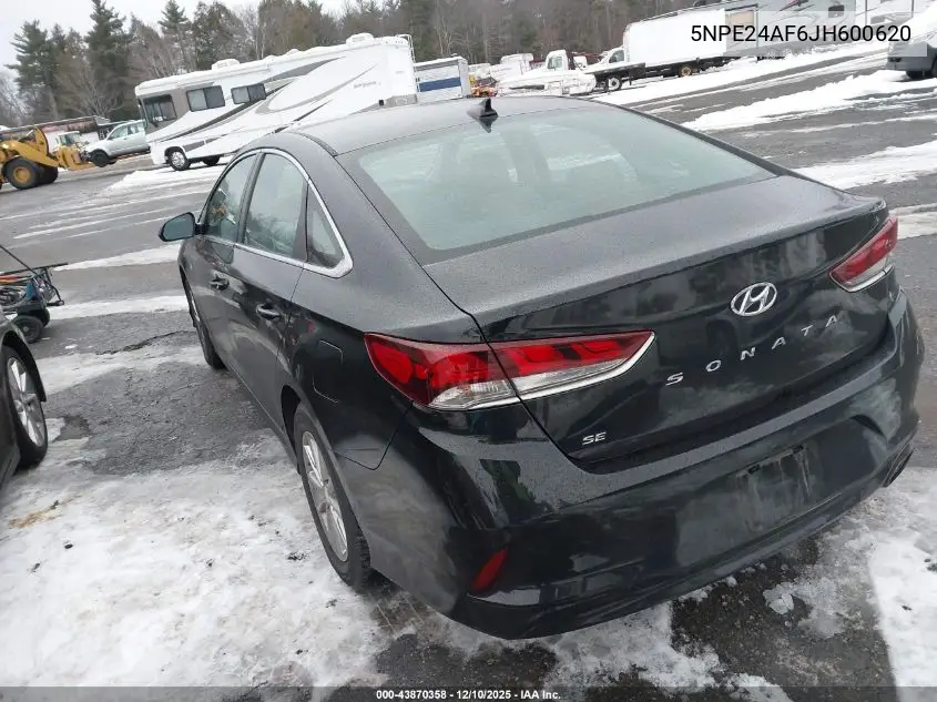 5NPE24AF6JH600620 2018 Hyundai Sonata Se