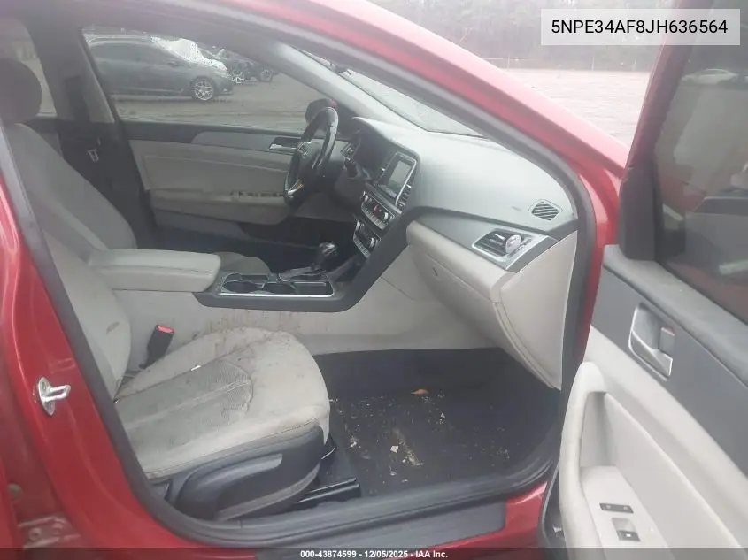 5NPE34AF8JH636564 2018 Hyundai Sonata Sel