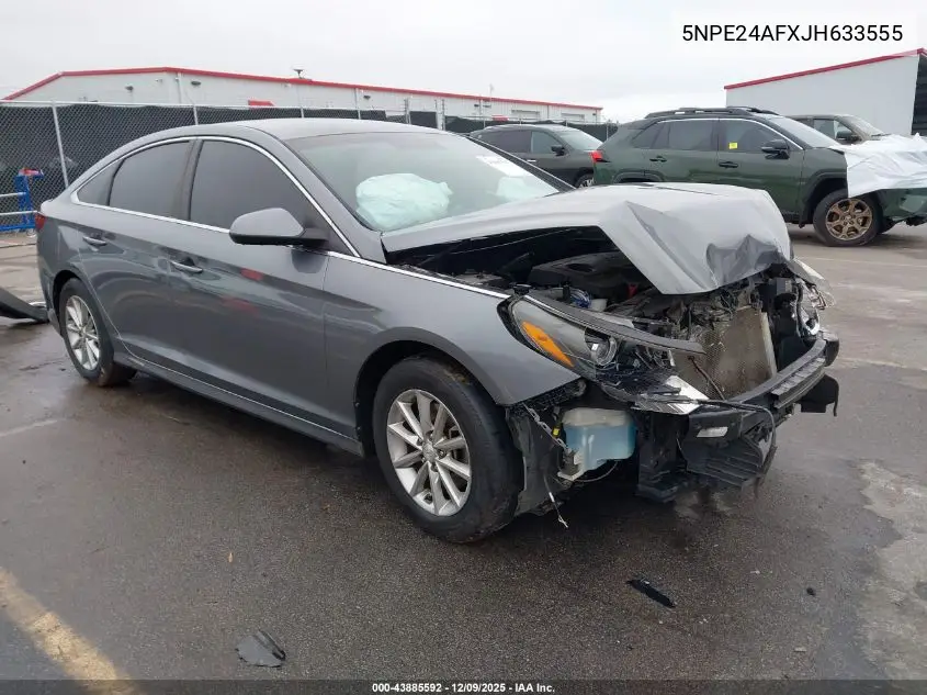 5NPE24AFXJH633555 2018 Hyundai Sonata Se