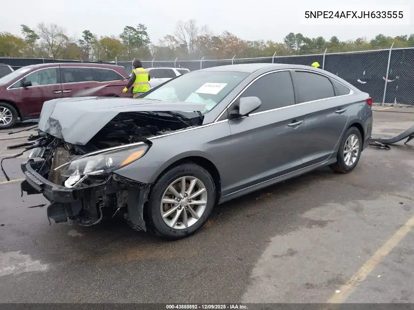 5NPE24AFXJH633555 2018 Hyundai Sonata Se