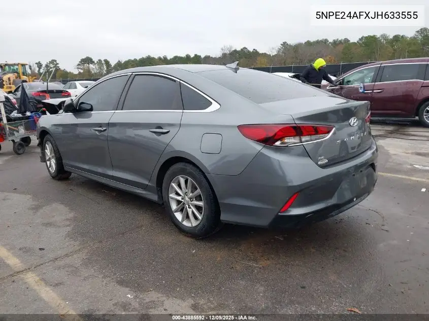 5NPE24AFXJH633555 2018 Hyundai Sonata Se