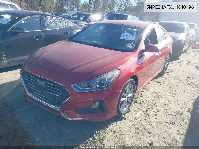 5NPE24AFXJH640196 2018 Hyundai Sonata Se