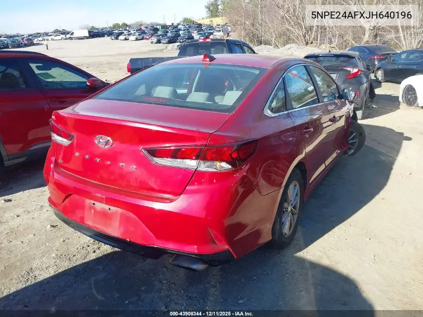5NPE24AFXJH640196 2018 Hyundai Sonata Se