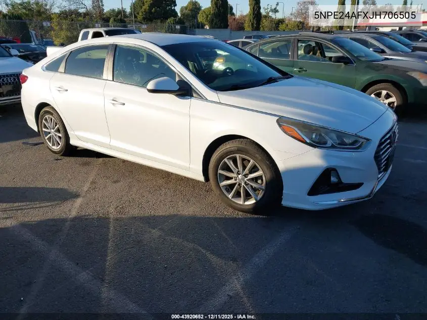 5NPE24AFXJH706505 2018 Hyundai Sonata Se