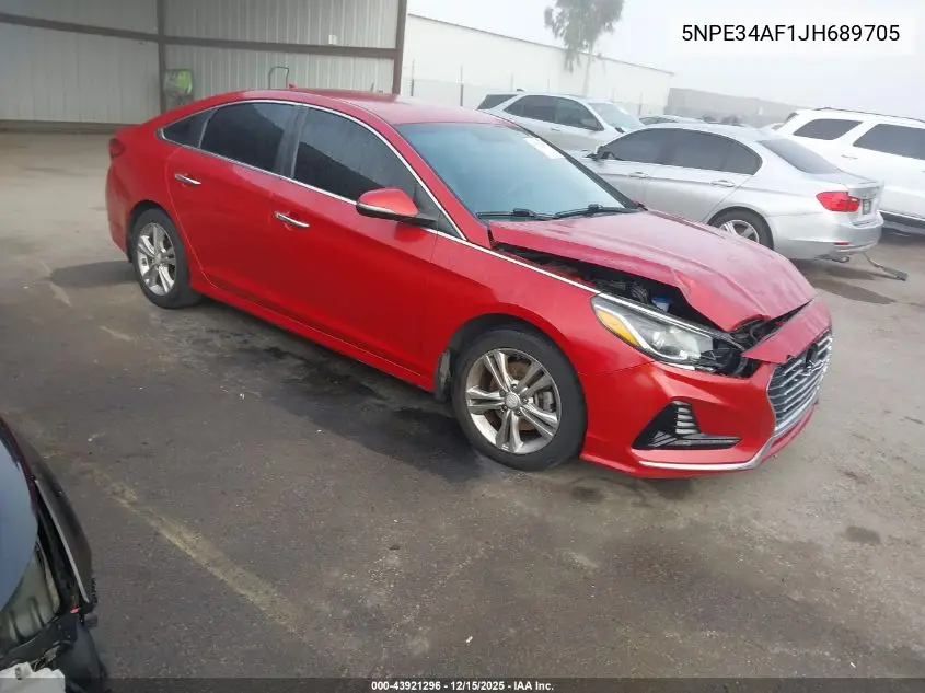 5NPE34AF1JH689705 2018 Hyundai Sonata Sel