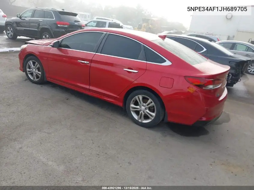 5NPE34AF1JH689705 2018 Hyundai Sonata Sel