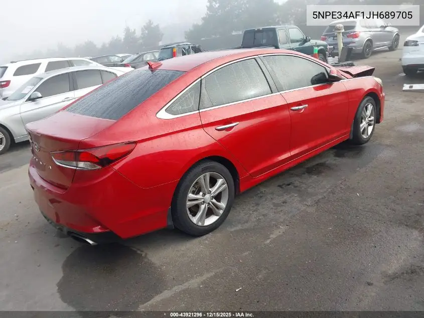 5NPE34AF1JH689705 2018 Hyundai Sonata Sel