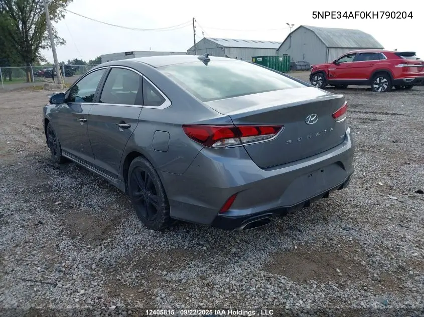 5NPE34AF0KH790204 2019 Hyundai Sonata Essential