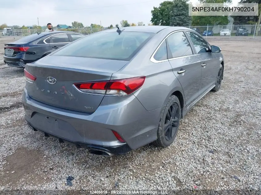 5NPE34AF0KH790204 2019 Hyundai Sonata Essential