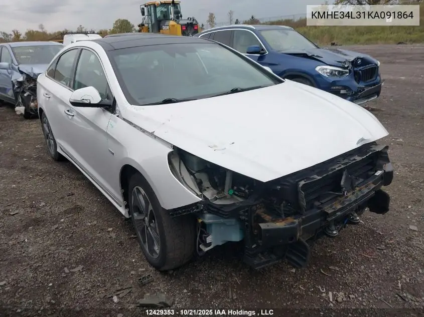 KMHE34L31KA091864 2019 Hyundai Sonata Hybrid Ultimate