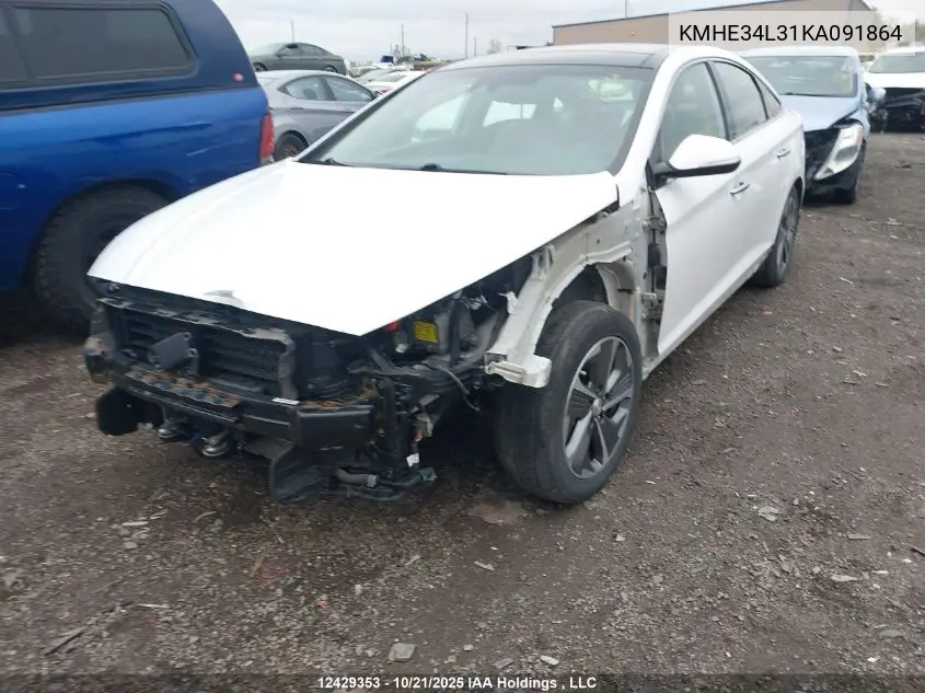 KMHE34L31KA091864 2019 Hyundai Sonata Hybrid Ultimate