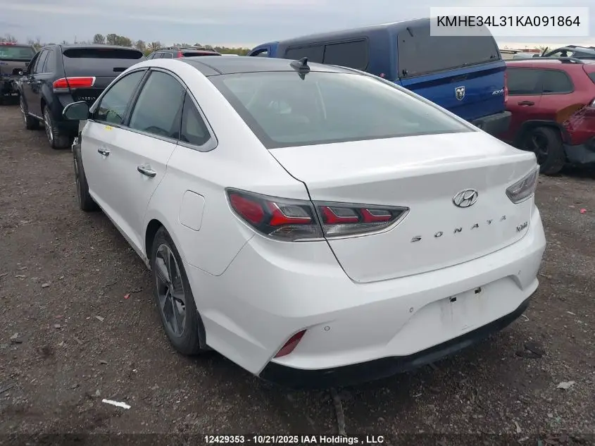 KMHE34L31KA091864 2019 Hyundai Sonata Hybrid Ultimate